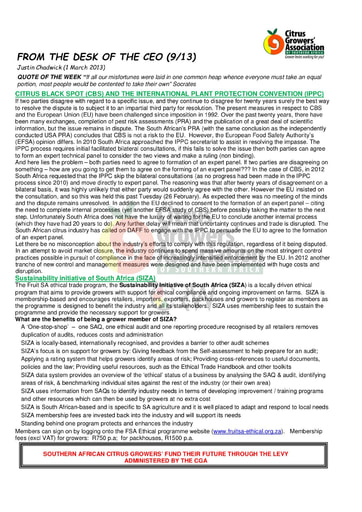 CGA - CEO Newsletter 09/2013 (01/03/13)