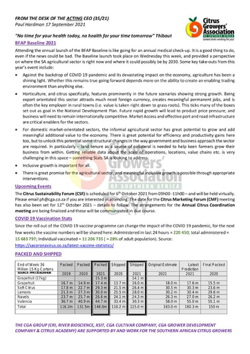 CGA - CEO Newsletter 35/2021 (17/09/21)