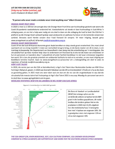 CGA 0 CEO Nuusbrief 11/2021 (26/03/21)