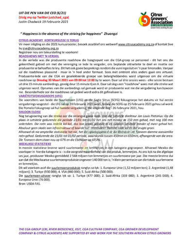 CGA - CEO Nuusbrief 06/2021 (19/02/21)