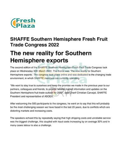 The new reality for Southern Hemisphere exports
