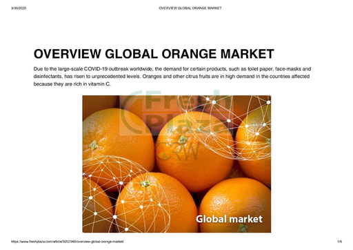 Overview: Global Orange Market