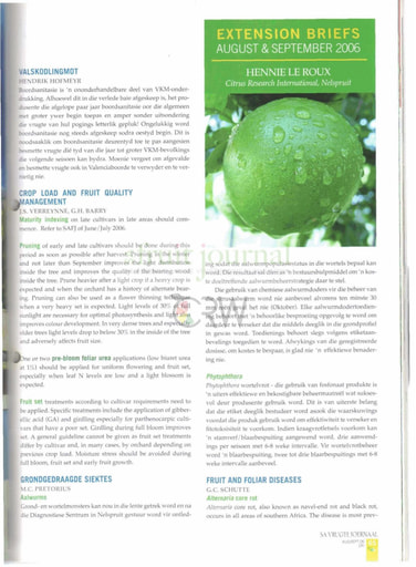 CRI Extension Briefs 08/2006