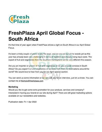 April Global Focus South Africa