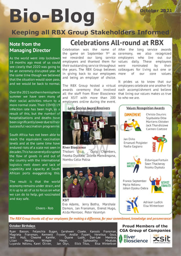 River Bioscience Bio-Blog 10/2021
