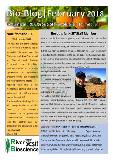 River Bioscience Bio-Blog 02/2018