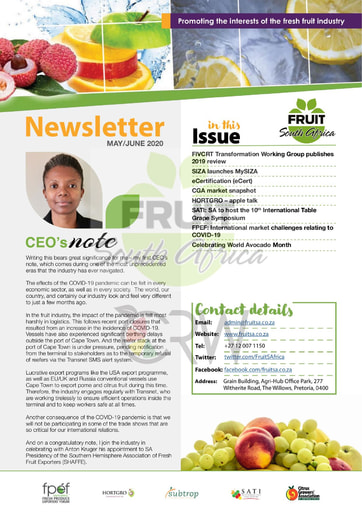 Fruit SA Newsletter (May / June 2020)