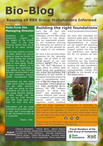 River Bioscience Bio-Blog 08/2021
