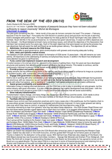 CGA - CEO Newsletter 08/2010 (26/02/10)
