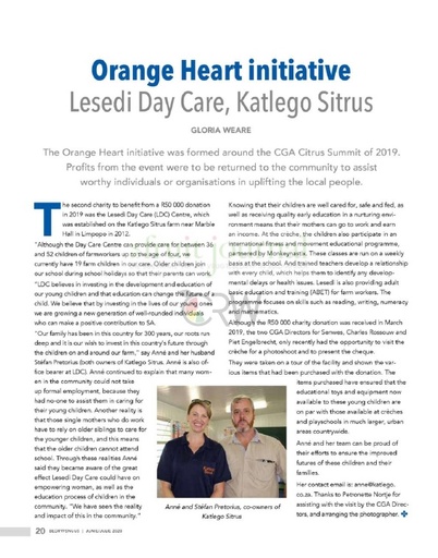 Orange Heart initiative
