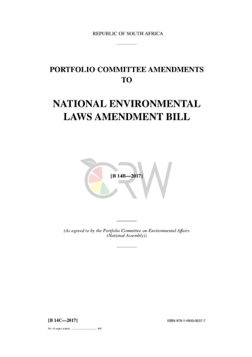 National Environmental Management Laws Amendment Bill B14C - 2017