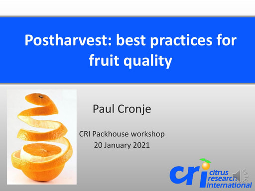 Postharvest: Fruit Quality