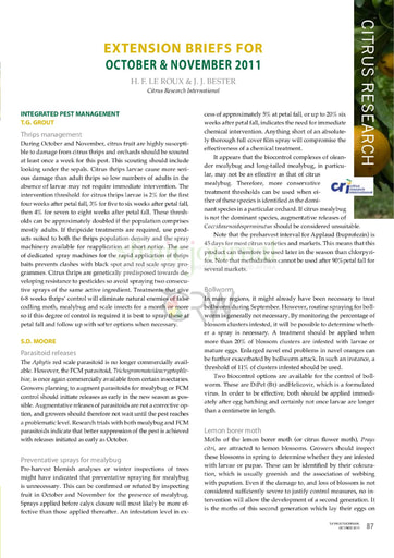 CRI Extension Briefs 10/2011