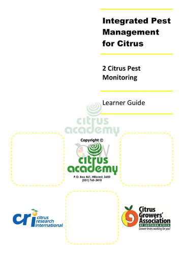 Module 2 - Citrus Pest Monitoring