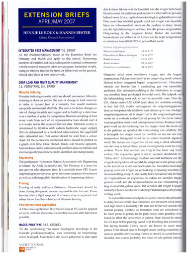 CRI Extension Briefs 04/2007