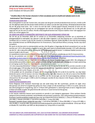 CGA - CEO Nuusbrief 07/2021 (26/02/21)