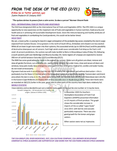 CGA - CEO Newsletter 02/2021 (22/01/21)