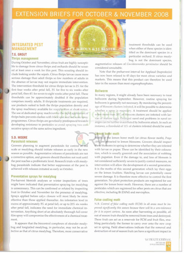 CRI Extension Briefs 10/2008