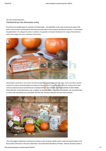 ClemenGold gin has aficionados raving