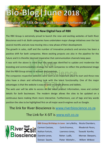 River Bioscience Bio-Blog 06/2018