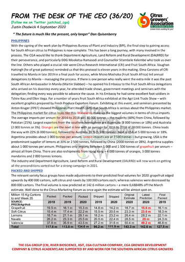 CGA - CEO Newsletter 36/2020 (04/09/20)