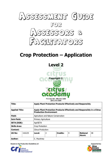 Assessment Guide for Assessors