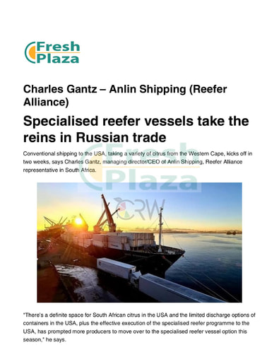 Specialised reefer vessels take the reins in Russian trade