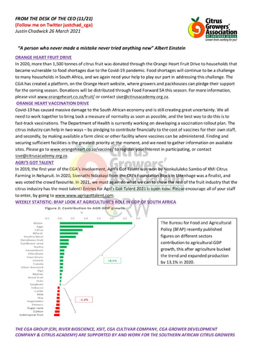CGA - CEO Newsletter 11/2021 (26/03/21)