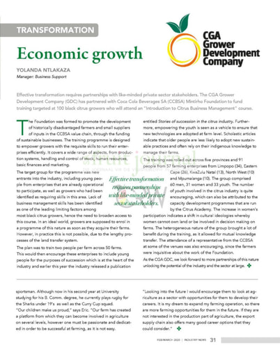 CGA-GDC: Economic growth