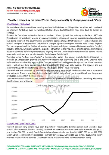 CGA - CEO Newsletter 11/2022 (18/03/22)