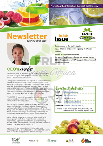 Fruit SA Newsletter (July / August 2020)