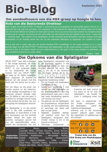River Bioscience Bio-Blog 09/2021