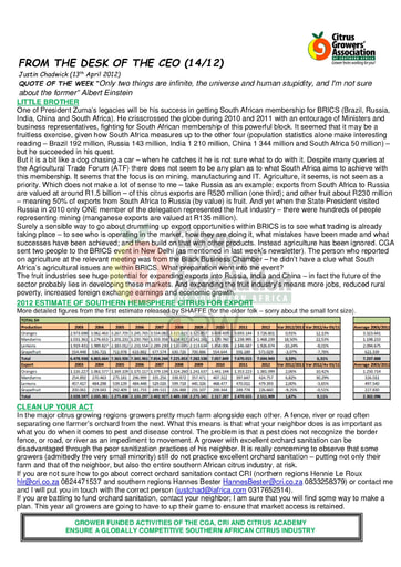 CGA - CEO Newsletter 14/2012 (13/04/12)