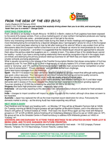 CGA - CEO Newsletter 05/2012 (10/02/12)