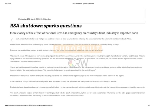 RSA shutdown sparks questions